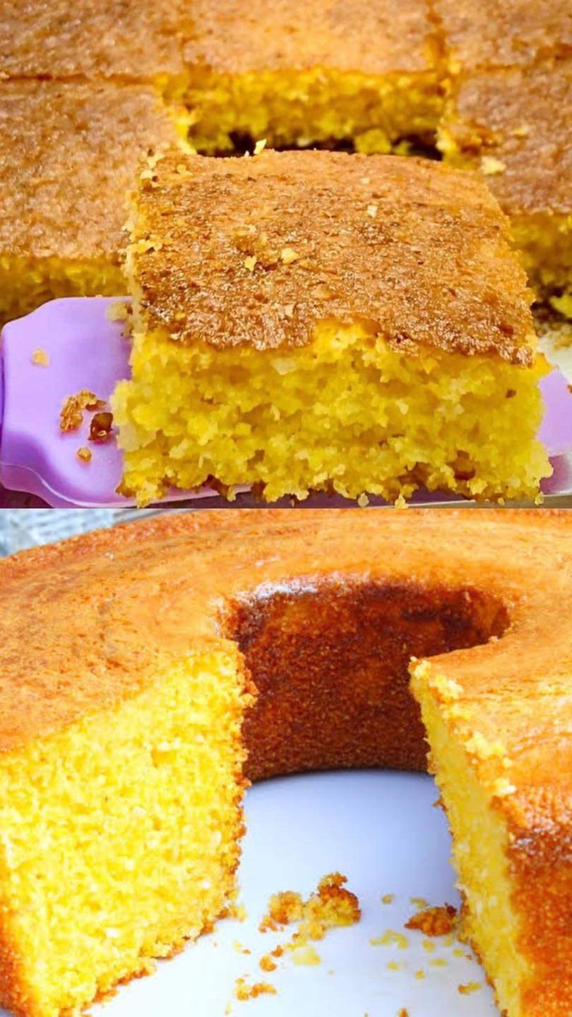 Bolo de flocão fácil e rápido Basta misturar os ingredientes e colocar